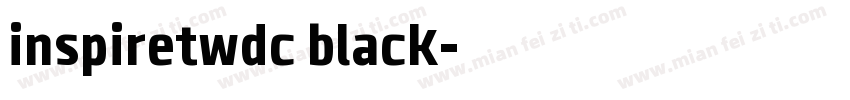 inspiretwdc black字体转换